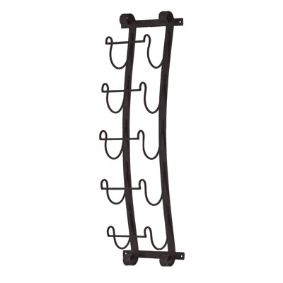 Cimarron 5 Bottle Wall Mounted Wine Rack