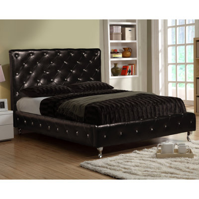 Prestige Upholstered Platform Bed Finish Black Size King Online Now 365 Sa