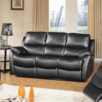 CST39142 28021511 CST39142 Wildon Home Brett Top Grain Leather Reclining Sofa