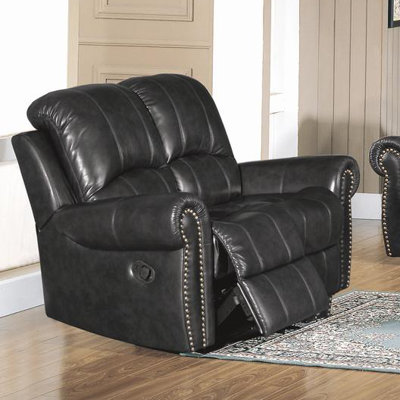 CST39144 28021513 CST39144 Wildon Home Gretna Top Grain Leather Reclining Loveseat