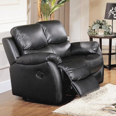CST39141 28021510 CST39141 Wildon Home Brett Top Grain Leather Reclining Loveseat