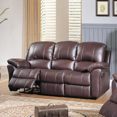 CST39146 28021515 CST39146 Wildon Home Kent Top Grain Leather Reclining Sofa