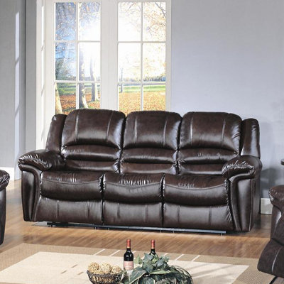 CST39159 28021541 CST39159 Wildon Home Sutton Top Grain Leather Reclining Sofa