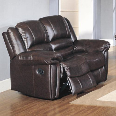 CST39160 28021542 CST39160 Wildon Home Sutton Top Grain Leather Reclining Loveseat