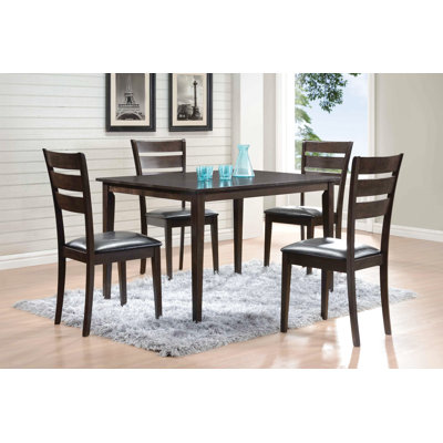 5 Piece Dining Set Finish Warm Gray