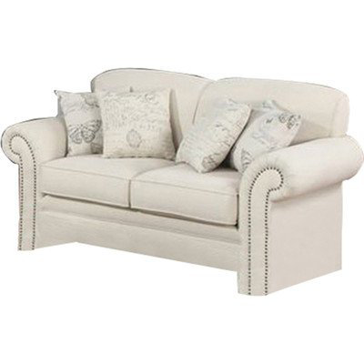 613623 AOAS1506 Wildon Home Capetown Loveseat in White