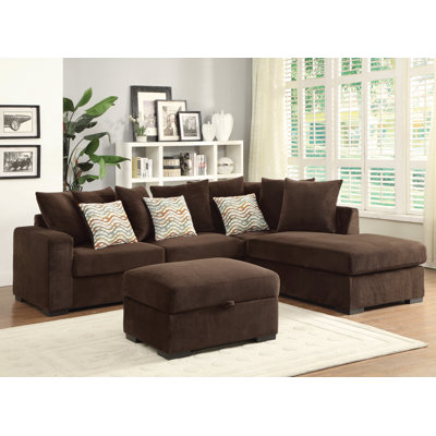 Wildon Home CST39543 28184970 Olson Reversible Chaise Sectional Upholstery
