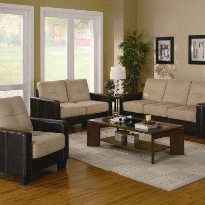 500100 CST8195 Wildon Home Waite Piece Sofa Set