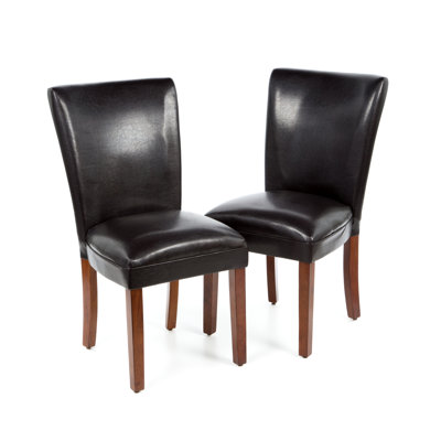 Palo Alto Parsons Chair Upholstery: Brown
