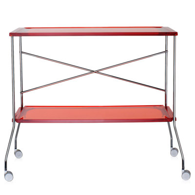 Flip Kitchen Cart Color: Orange