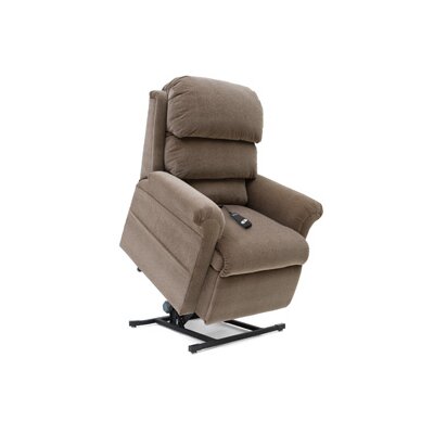 Elegance Small 3 Position Lift Chair with Pillow Back Color: Wine image
