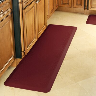 Home Anti-Fatigue Mat Task Aid Size: 20 H x 72 W, Color: Burgundy image