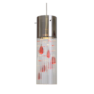Gem 1 Light Mini Pendant Shade color: Ruby