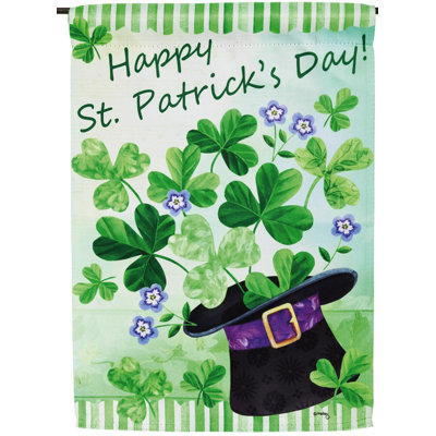 Happy St Patricks Day Garden Flag
