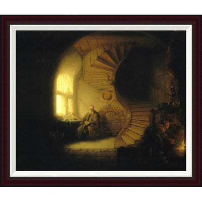 Philosopher in Meditation by Rembrandt Van Rijn Framed Painting Print Philosopher in Meditation by Rembrandt Van Rijn Framed Painting Print