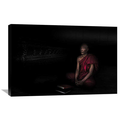 'Myanmar - Meditation' by Michael Jurek Photographic Print on Wrapped Canvas 'Myanmar - Meditation' by Michael Jurek Photographic Print on Wrapped Canvas