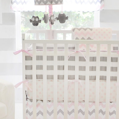 Chevron Baby Crib Bumper