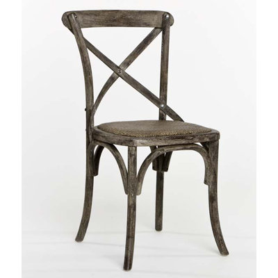 Parisienne Cafe Side Chair Finish: Limed Charcoal Oak