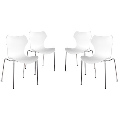 Side Chair Finish: White