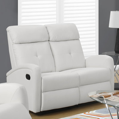 I 88WH-2 Monarch Specialties Inc. White Sofas
