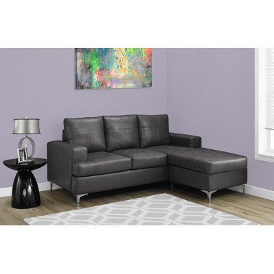 I 8600GY Monarch Specialties Inc. Charcoal Gray Sectionals
