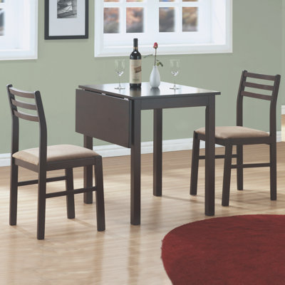 3 Piece Dining Set Finish: Cappucinno