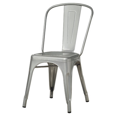 Milania Side Chair Upholstery: Silver Galvanized