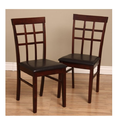 Tiffany Justin Side Chair Finish: Dark Brown
