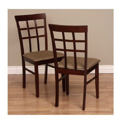Tiffany Justin Side Chair Finish: Latte