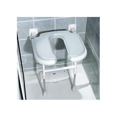U-Shaped Padded Shower Chair Color: Gray image