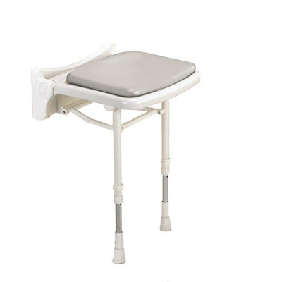 Compact Padded Shower Chair Color: Gray image