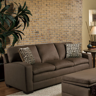 6515-03 Velocity Shitake UFI2518 Simmons Upholstery Velocity Sofa