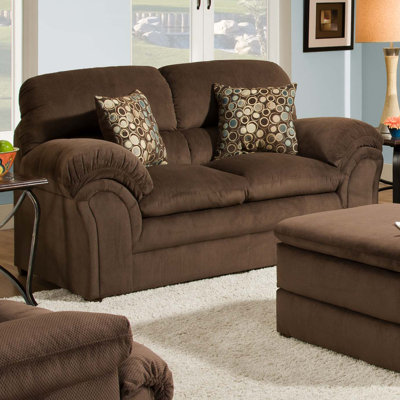 6150-02 Harper Umber UFI2571 Simmons Upholstery Harper Loveseat