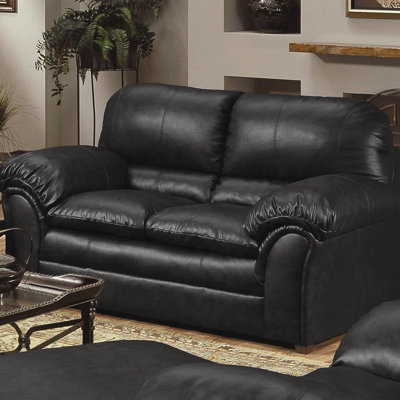 6152-02 Geneva Onyx UFI2641 Simmons Upholstery Geneva Loveseat