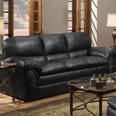 6152-03 Geneva Onyx UFI2640 Simmons Upholstery Geneva Sofa