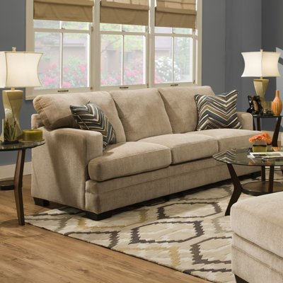 6491-04Q Sassy Barley UFI2843 Simmons Upholstery Sassy Barley Sleeper Sofa