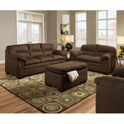 Simmons Upholstery 3615-03 Luna Chocolate Luna Living Room Collection