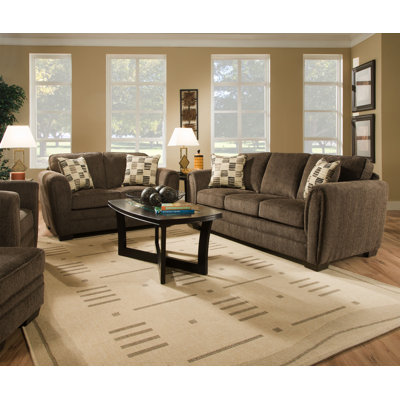 Simmons Upholstery 5154-03 Lucas Mocha Lucas Living Room Collection