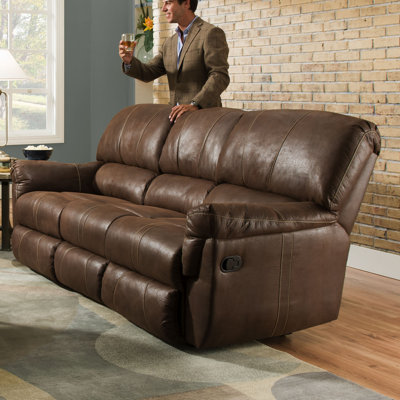 50364PBR-53 Renegade Mocha UFI2900 Simmons Upholstery Renegade Beautyrest Motion Sofa