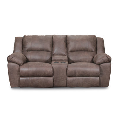 50111BR-63 Phoenix Mocha UFI2797 Simmons Upholstery Phoenix Mocha Double Motion Loveseat