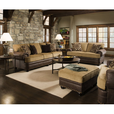 Simmons Upholstery 7541-03 Lattimer Cocoa Lattimer Living Room Collection