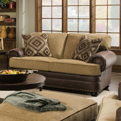 7541-02 Lattimer Cocoa UFI3018 Simmons Upholstery Lattimer Loveseat