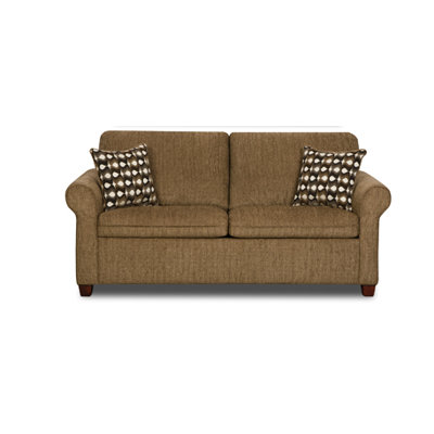 1630-024 Cullen Pecan UFI2694 Simmons Upholstery Cullen Twin Sleeper Sofa