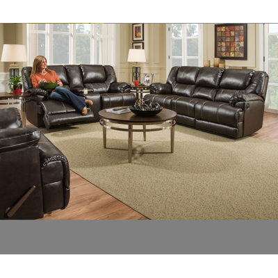 50451BR-65 Bingo Brown / 50451PBR-65 Bingo Brown Simmons Upholstery Living Room Sets
