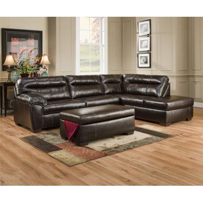 1626-03L Cisco Espresso Simmons Upholstery Sectionals