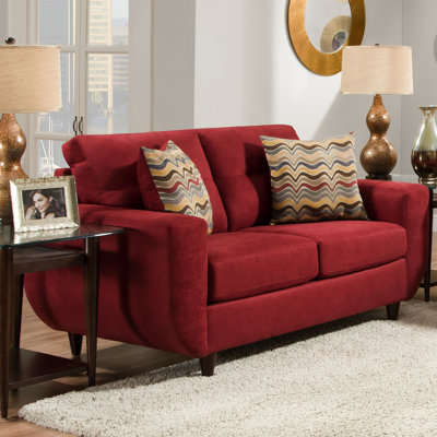 6950-02 Killington Cayenne UFI3114 Simmons Upholstery Killington Loveseat