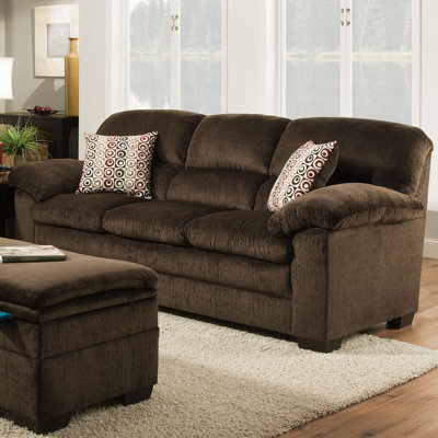 3684-03 Plato Chocolate UFI3105 Simmons Upholstery Plato Sofa