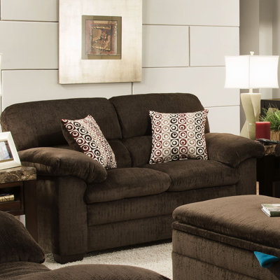 Simmons Upholstery 3684-02 Plato Chocolate Plato Loveseat