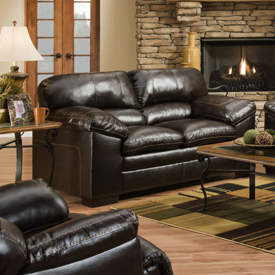 8049-02 Bingo Brown UFI3124 Simmons Upholstery Bingo Loveseat
