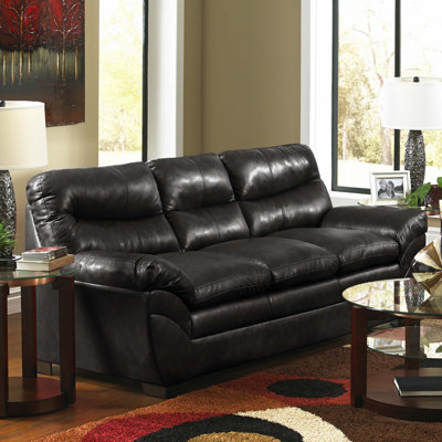 Simmons Upholstery 9515-03 Soho Onyx Soho Bonded Leather Sofa